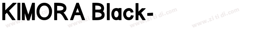 KIMORA Black字体转换